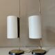 Pair of vintage brass lamps design 60 years
