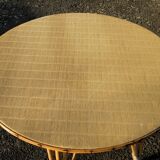 Rattan dining table