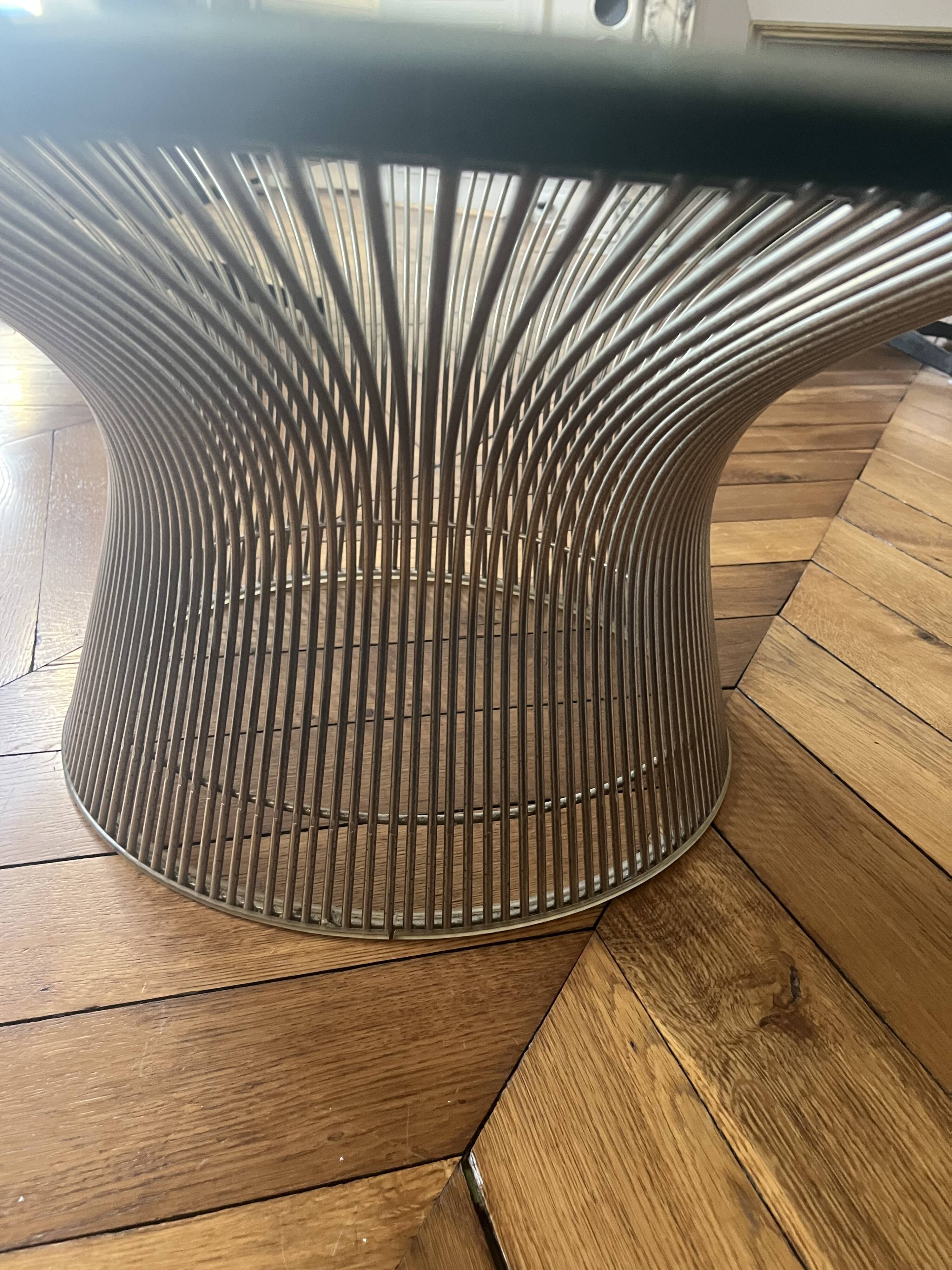 Warren Platner Steel and Glass Coffee Table, 1962