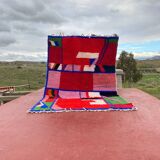 Contemporary Beni Ouarain Rug 300x200 cm – Multicoloured Abstract Patterns