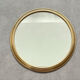 Plateau miroir rond et doré