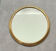 Plateau miroir rond et doré