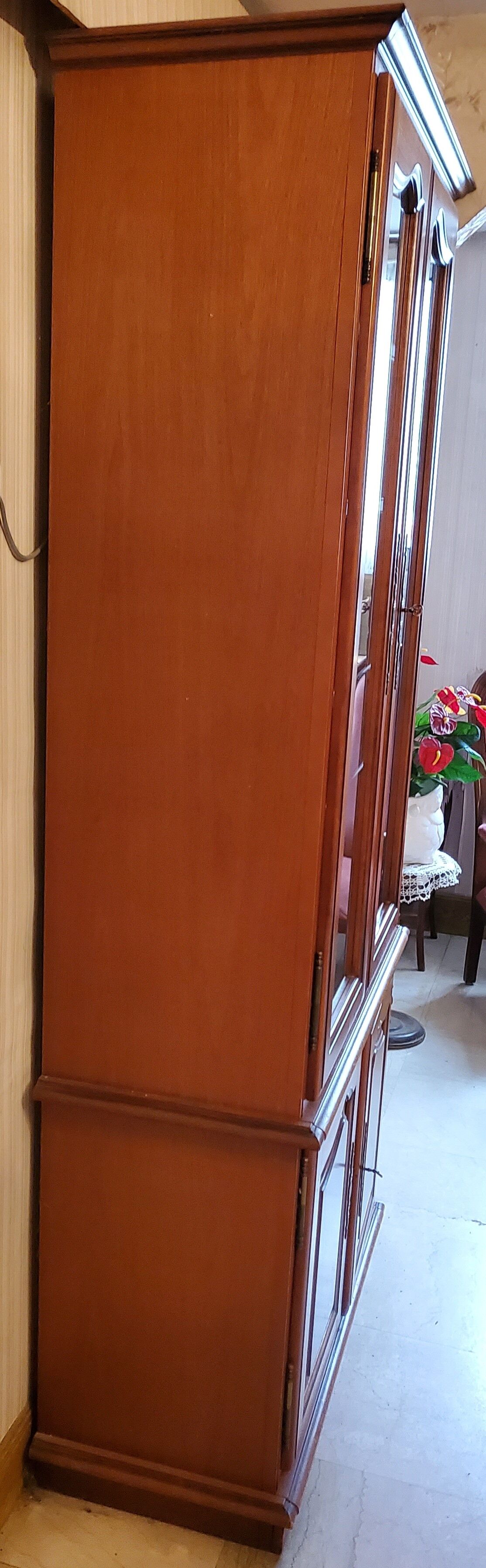 Glazed cherry bookcase