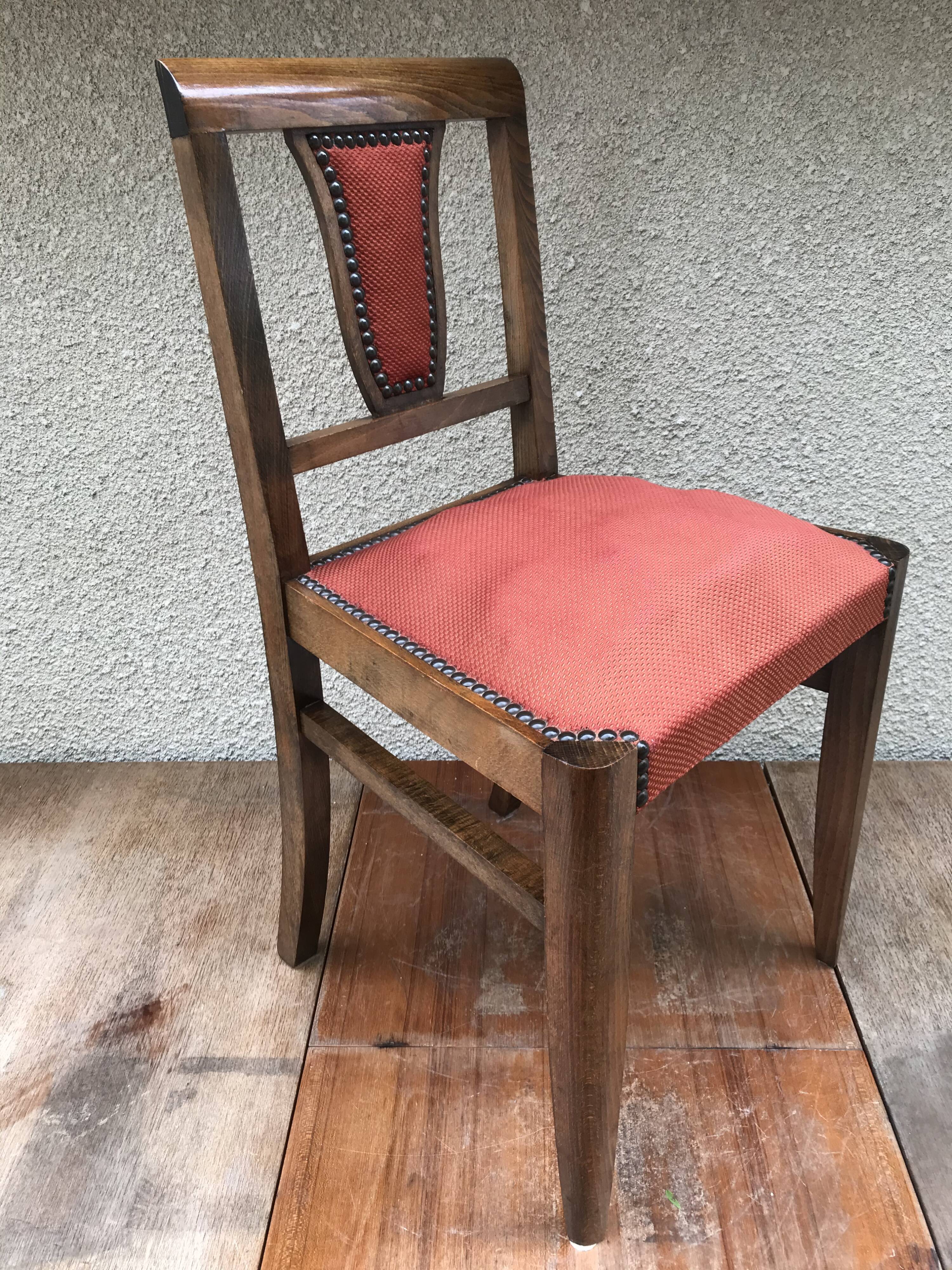 Pair of old chairs art deco