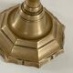 Lampe chic laiton massif et tissu vintage