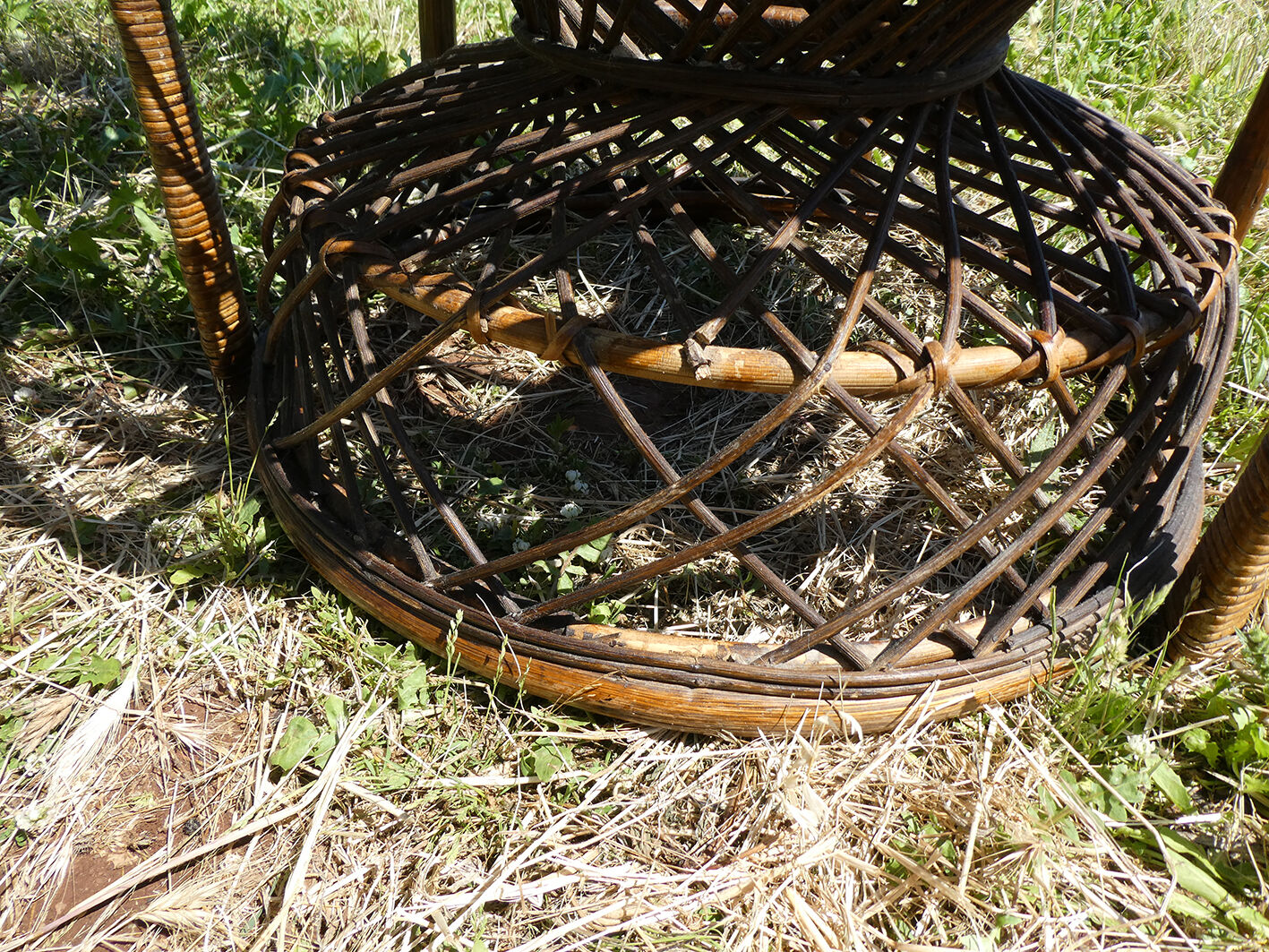Emmanuelle peacock rattan chair