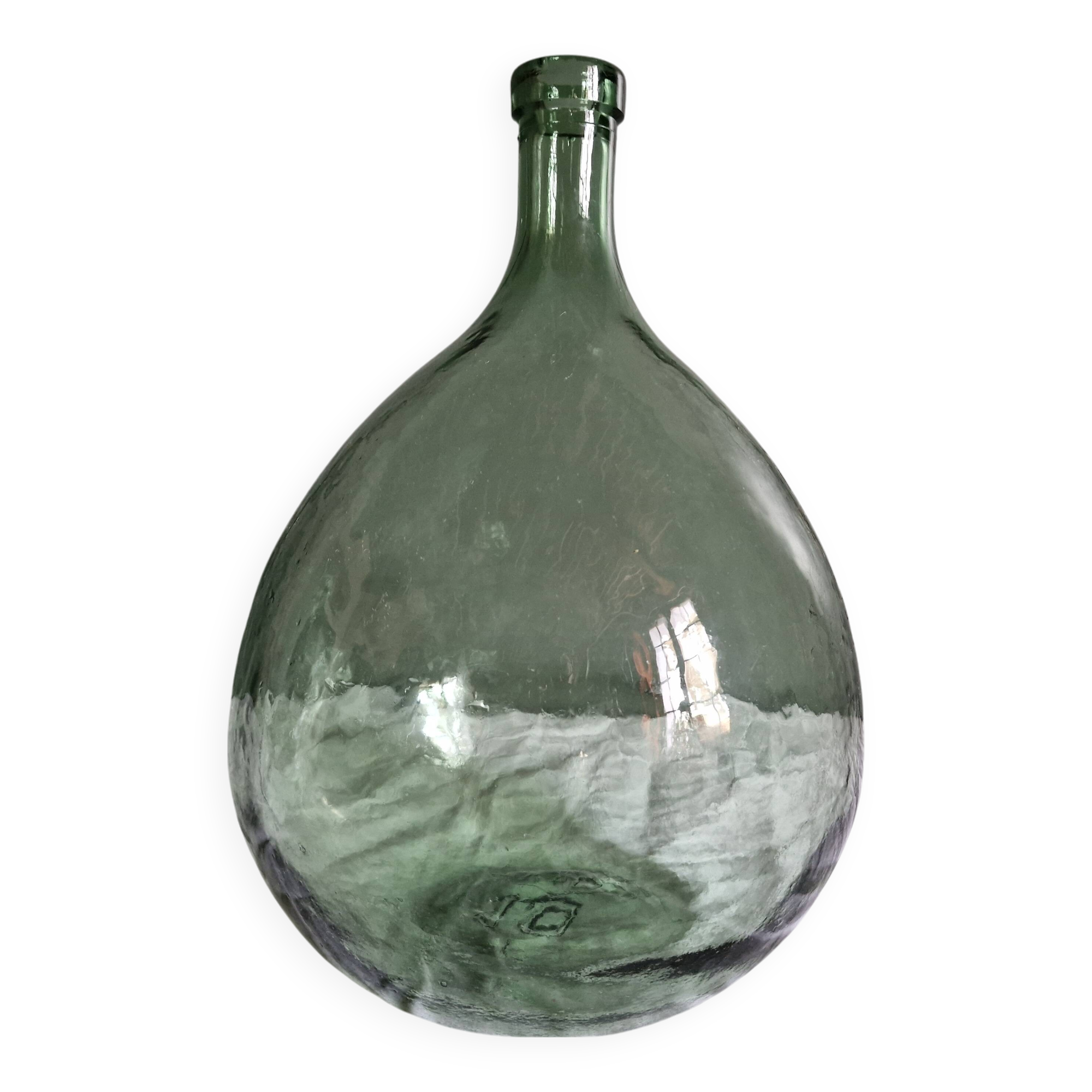 Old demijohn - 10 liters - height 31 cm