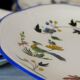 6 dessert plates birds of paradise Gien