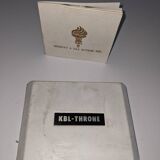 Kbl Throne gold-plated lighter with original box