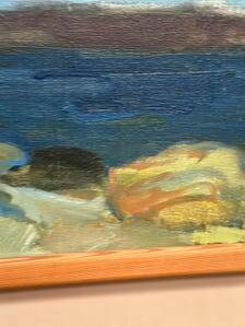 Swedish Oil on Canvas – “Landscape II” by Stig Delang –Vintage & Framed