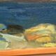 Swedish Oil on Canvas – “Landscape II” by Stig Delang –Vintage & Framed