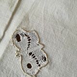 Tablecloth and linen towels has butterfly pattern