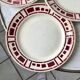 Set of 6 flat plates Badonviller model "Barbizon" 30s
