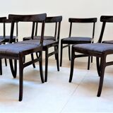 Series of 8 chairs Rundstedlung Ole Wanscher