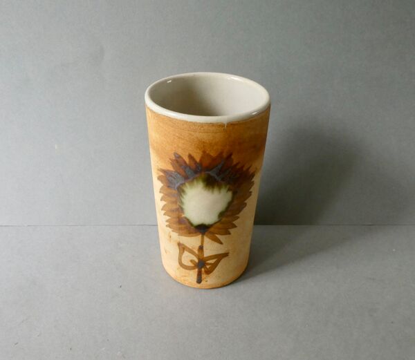 Vase rouleau poterie la Colombe, années 70