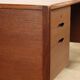 Vintage desk by Wilhelm Renz in double-sided teak, 1960s