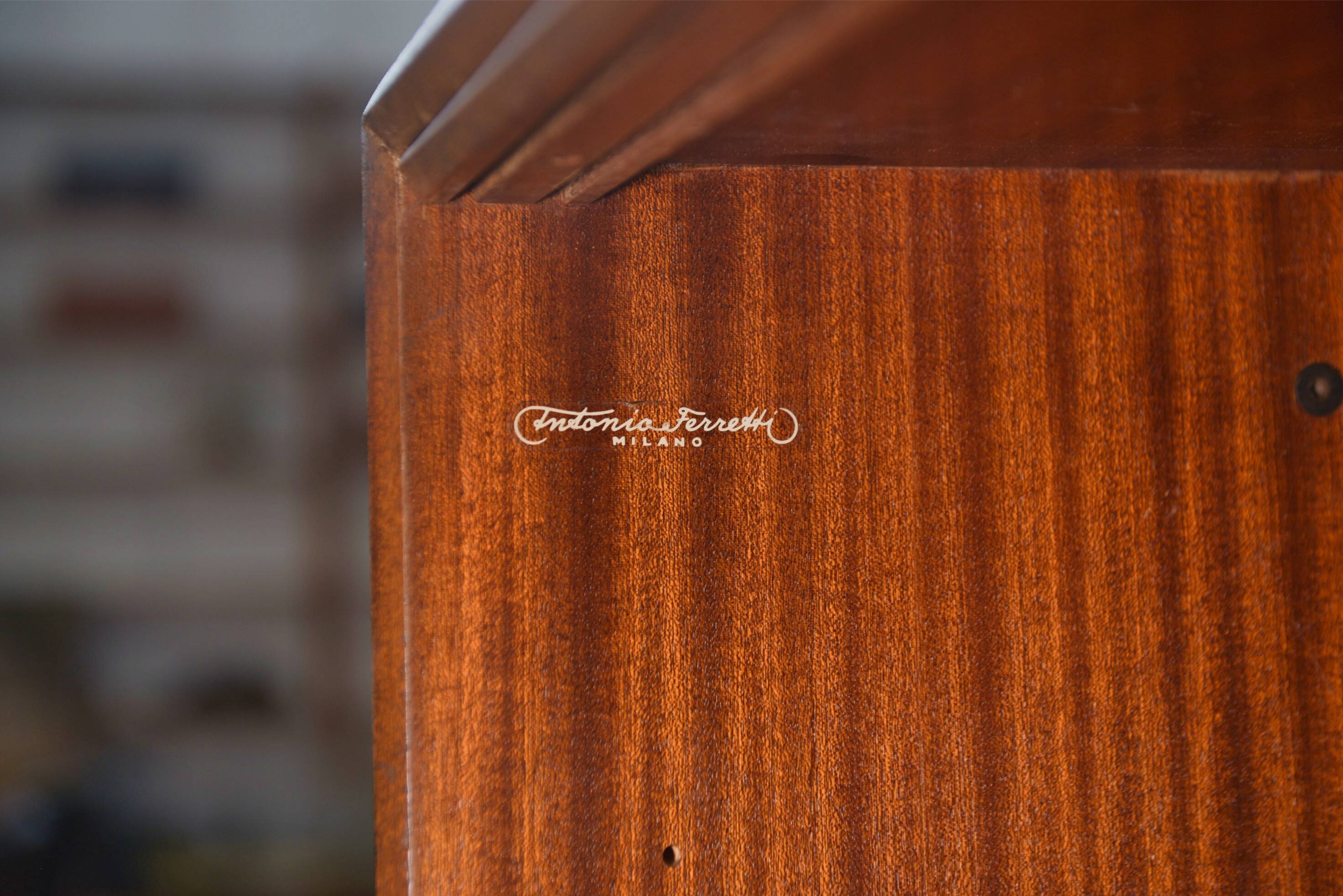 Minimalist shelving unit by Antonio Ferretti Milano 1960’s