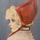 Portrait of lady in traditional costume