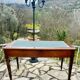 Flat desk in solid mahogany from the 19th century.
