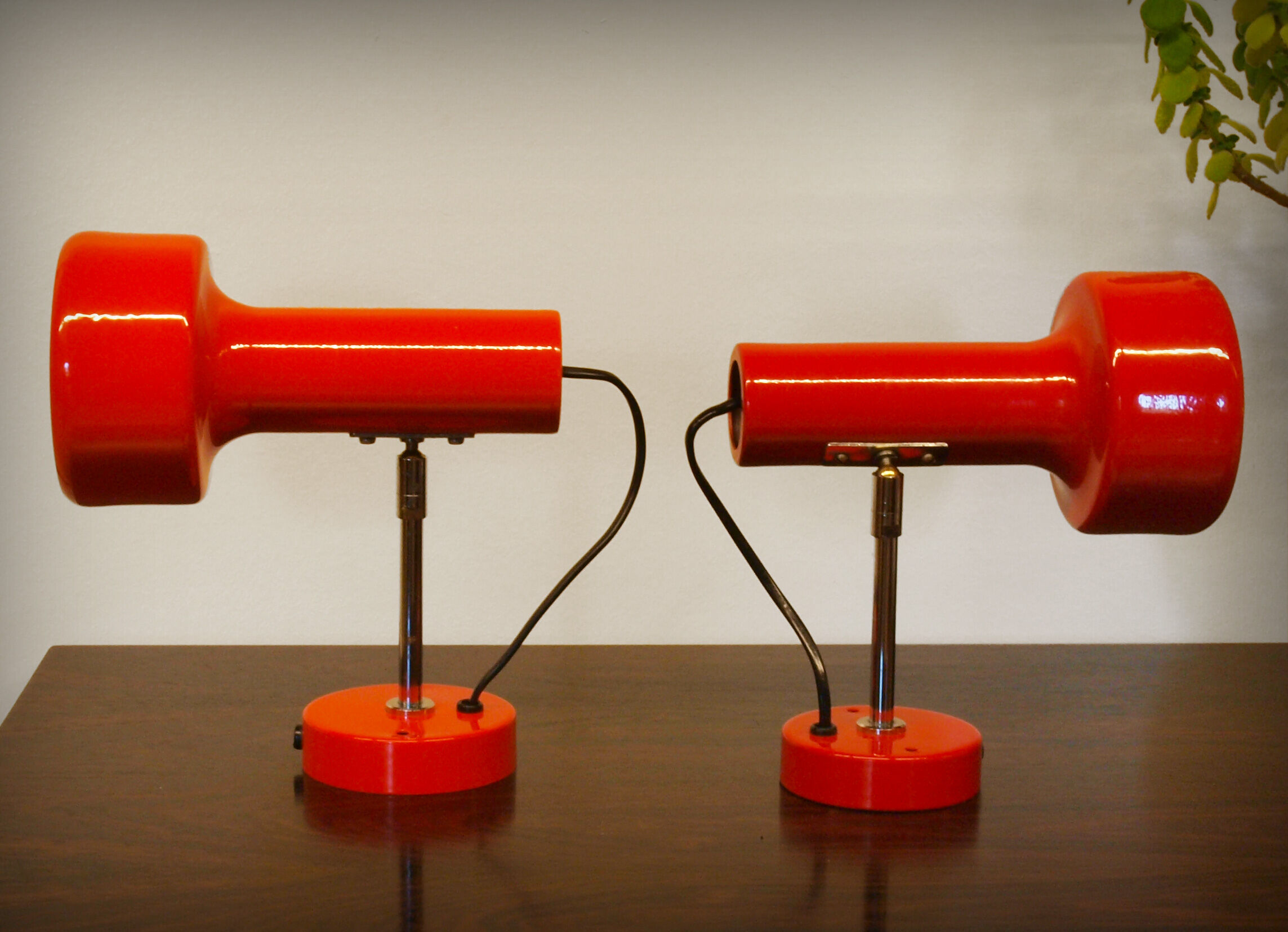 Pair of spot wall lamps by Neweba, Switzerland