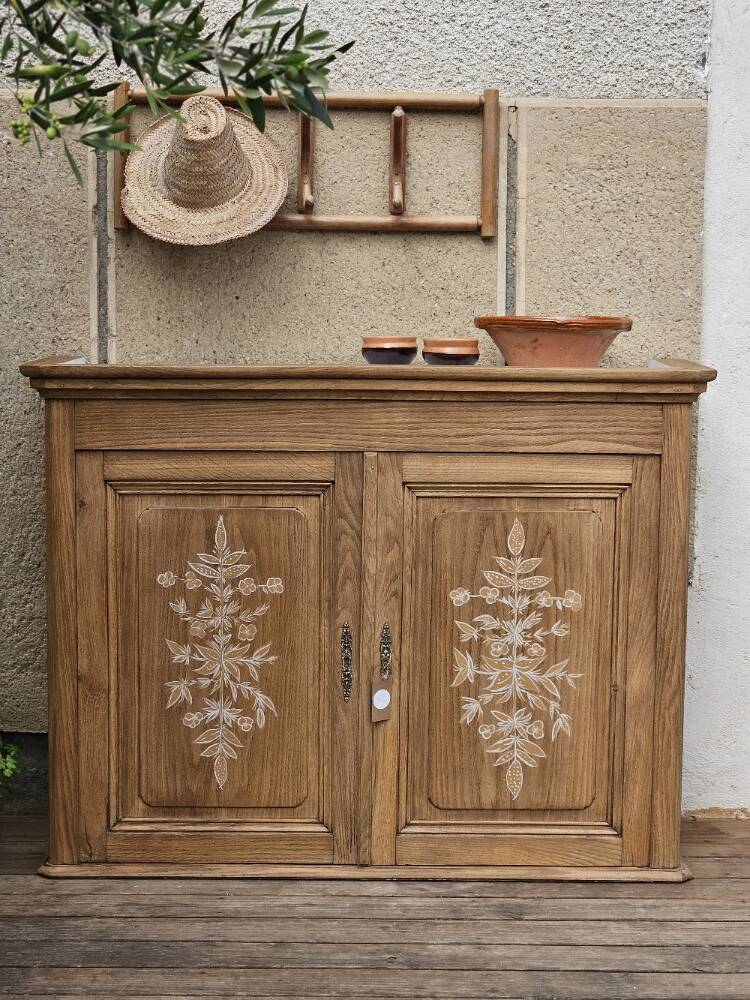Solid oak sideboard top, hade made creation | elea