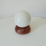 Vintage opaline ball lamp from the 80s
