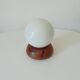 Vintage opaline ball lamp from the 80s