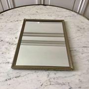 miroir en acier chromé années 40-50