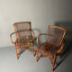 Paire de fauteuils en rotin 1930