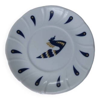 5 Air France porcelain saucers