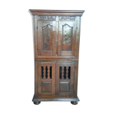 Rustic buffet in natural wood