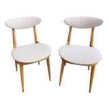 Paire de chaises Baumann Licorne entièrement restaurées