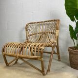 Chair rattan peacock