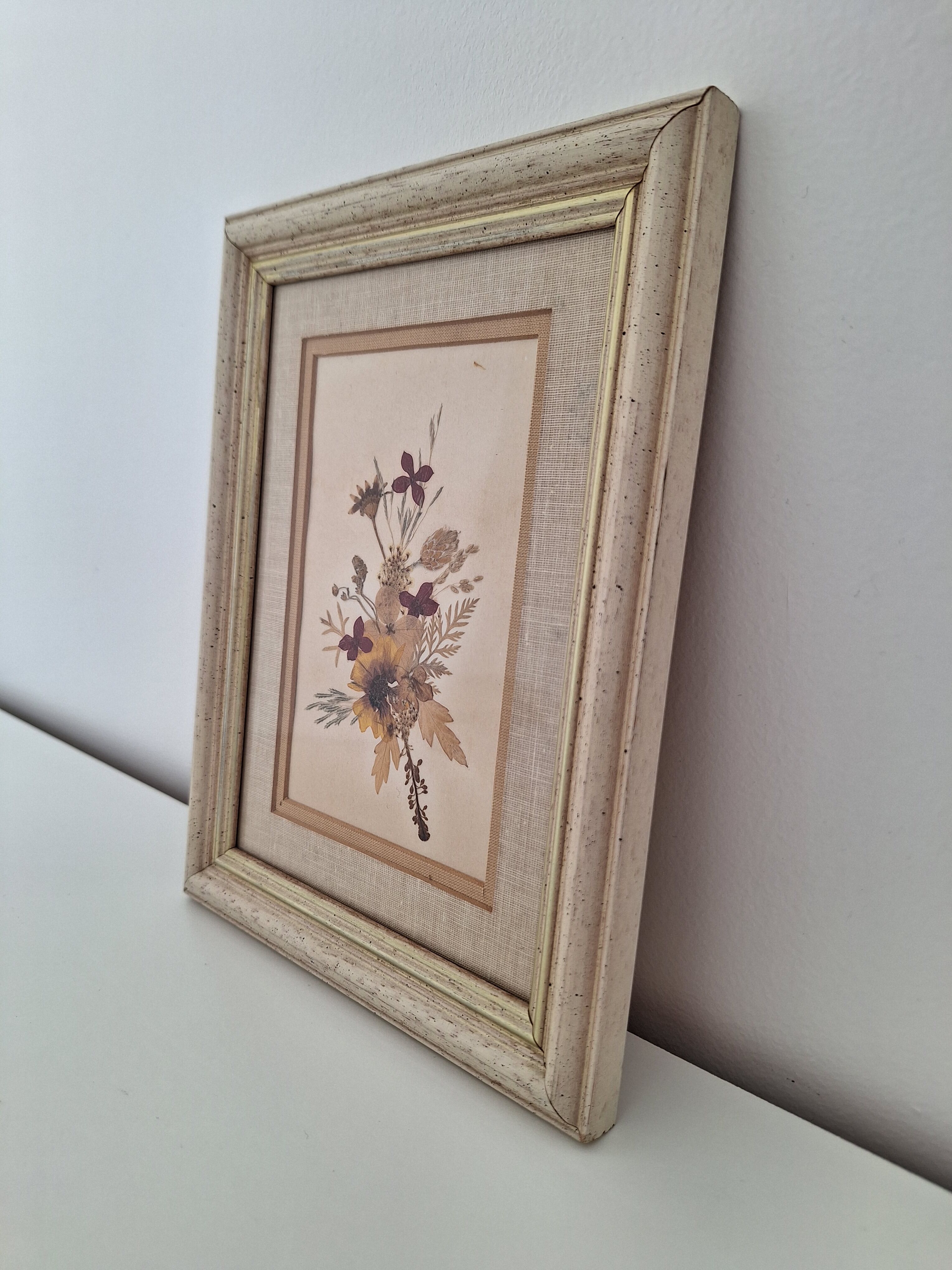 Frame dried flowers
