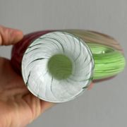 2 vases soliflores en verre soufflé
