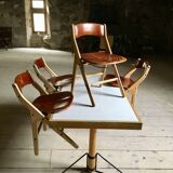 Dining table and 4 chairs set Marc Held Design 1980