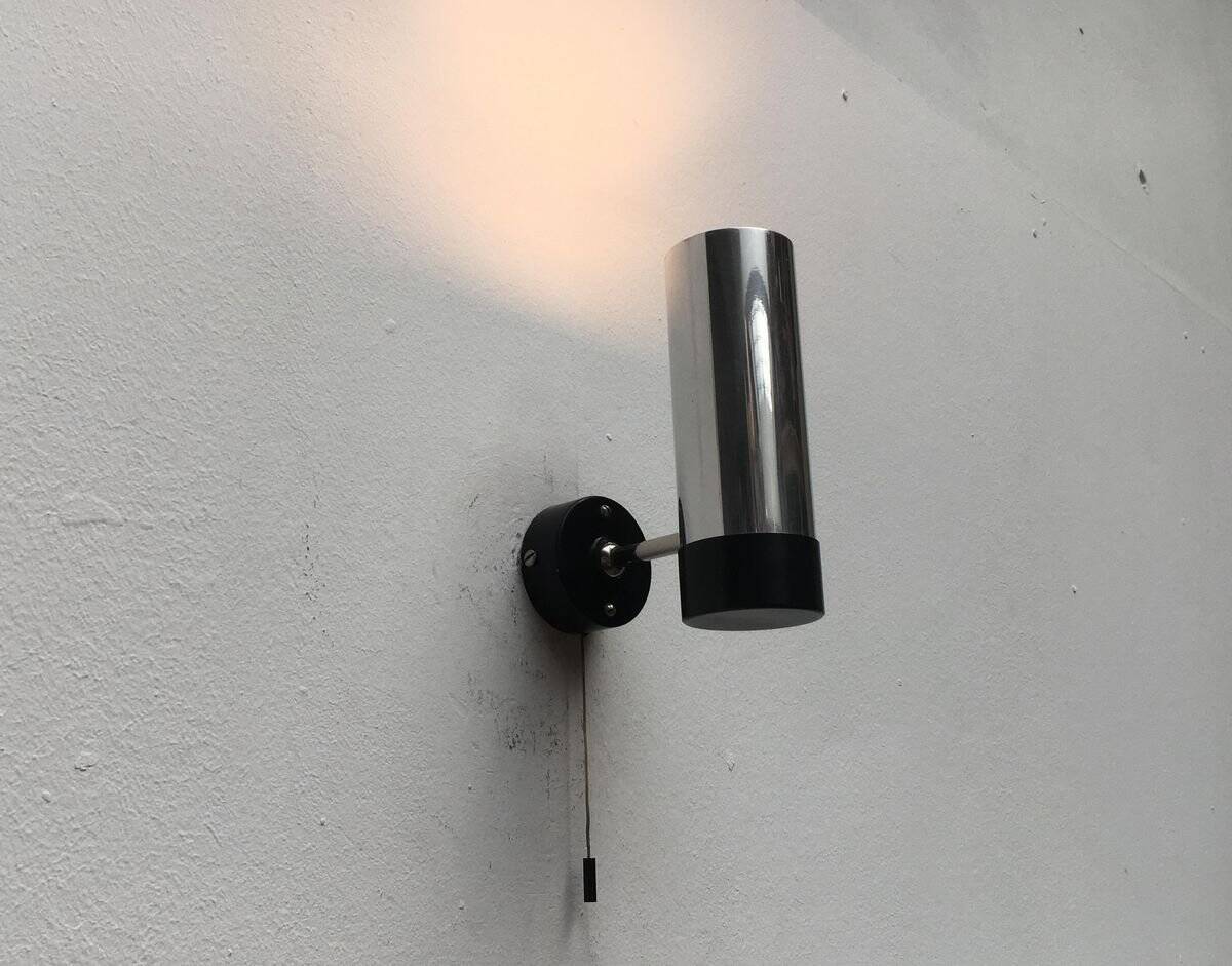 Mid-century minimalist wall lamps by H. Busquet for Hala Zeist, 1960s, set of 2.