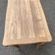 Small dining table, extendable Louis XV kitchen table, stripped oak.