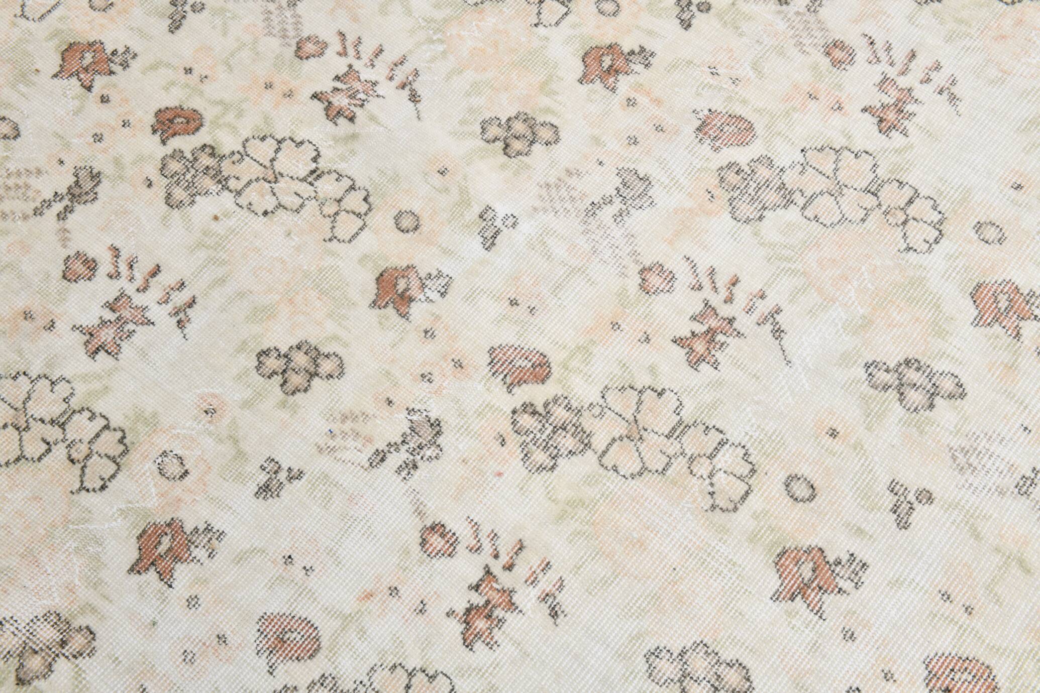 Tapis vintage en laine tapi beige 286x186