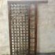 Carved wooden headboard