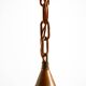 1960s cone pendant lamp in copper by th. valentiner copenhagen denmark