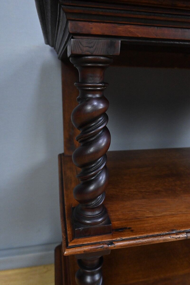 Oak serving table, Louis XIII style – early 20th century