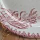 Round antique Saint-Amandoise plate – Iris model – Earthenware