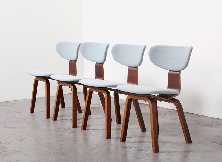 4 chairs SB37 by Cees Braakman by Pastoe 1950