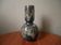 Designer ceramic vase from the 50s, bluish gray signature Jean-Marie Maure, handcrafted