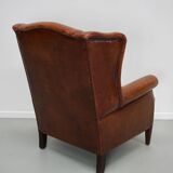 Vintage Dutch Cognac Colored Leather Vintage Dutch Cognac Colored Leather Club ChairClub Chair