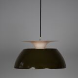 Danish vintage pendant lamp Jutlandia by Jorgen Hoj, Holmegaard, 1970s