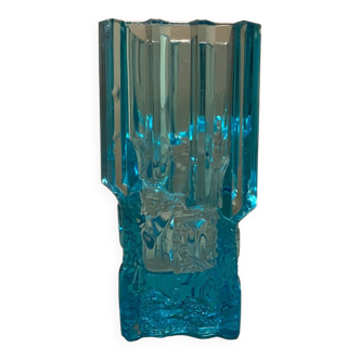 Art Deco blue glass vase