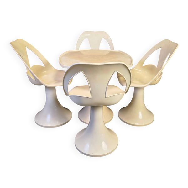 Ensemble de salle à manger Space Age, années 1960