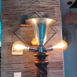 Vintage art deco design floor lamp in the style of Charles Dudouyt